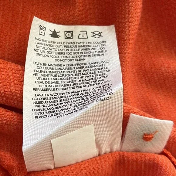 Nike Oregon Beavers Golf Polo Shirt Mens Small Orange NCAA Football Dri Fit - Picture 9 of 9